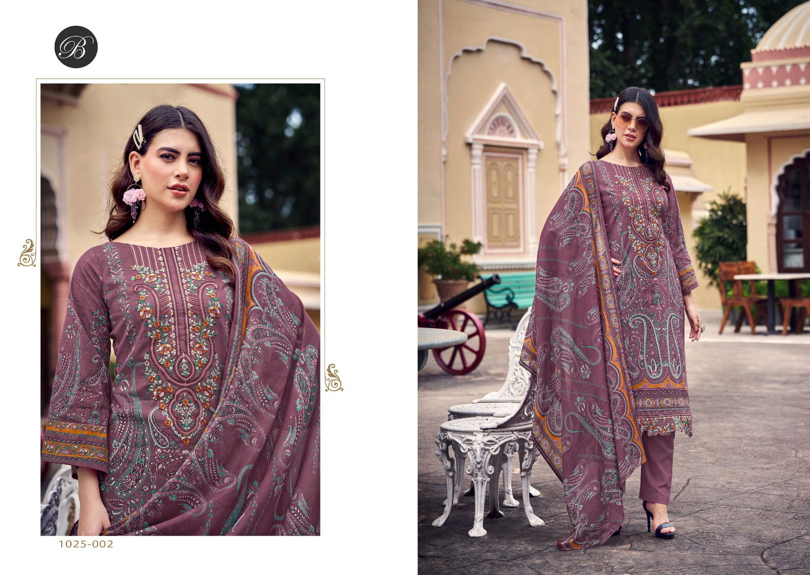 Al Marina 2 By Belliza Pure Cotton Digital Printed Dress Material Wholesale Price